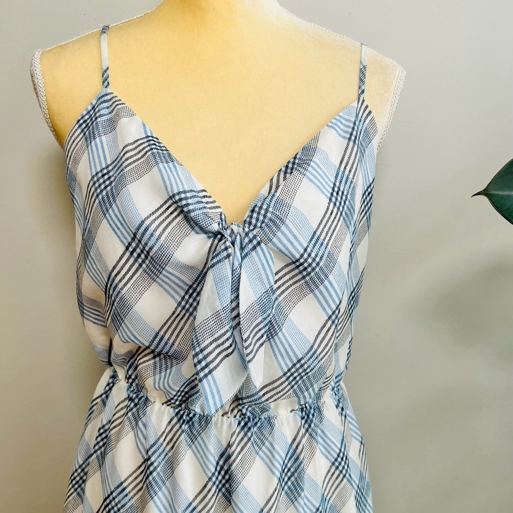Joie Abiah Plaid Silk Midi Dress - Picture 6 of 8